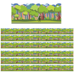 Once Upon A Dream Forest Extra Wide Die-Cut Deco Trim, 37 Feet Per Pack, 6 Packs