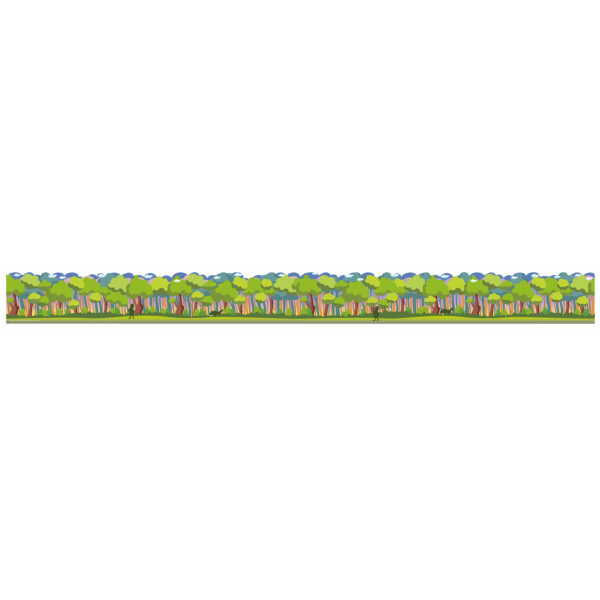 Once Upon A Dream Forest Extra Wide Die-Cut Deco Trim, 37 Feet Per Pack, 6 Packs