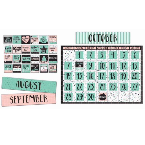 Simply Sassy Calendar Bulletin Board Set, 83 Pieces