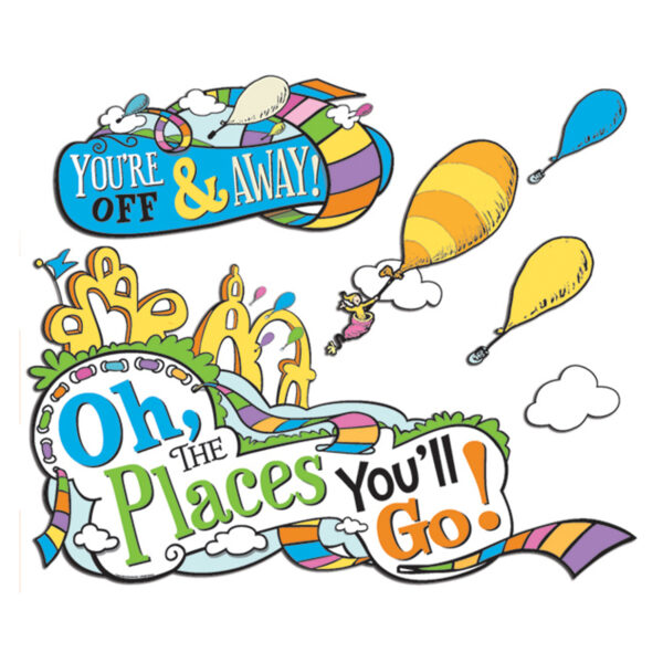 Dr. Seuss Oh The Places You'll Go Bulletin Board Set