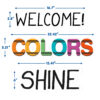 Crayola Let Your Colors Shine Bulletin Board Set