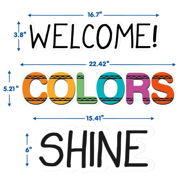 Crayola Let Your Colors Shine Bulletin Board Set