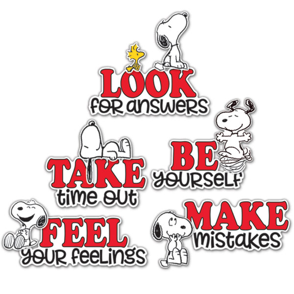 Peanuts Snoopy It's Ok to... Bulletin Board Set, 42 Pieces