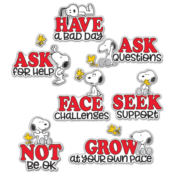 Peanuts Snoopy It's Ok to... Bulletin Board Set, 42 Pieces