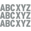 Gingham Jumbo 7" Deco Letters, 129 Per Pack, 3 Packs