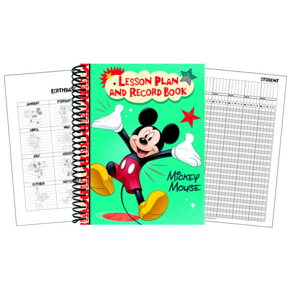 Mickey Lesson Plan & Record Book, Pack of 2