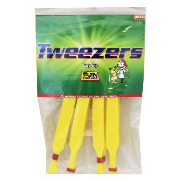 Plastic Tweezers, 4 Per Pack, 3 Packs