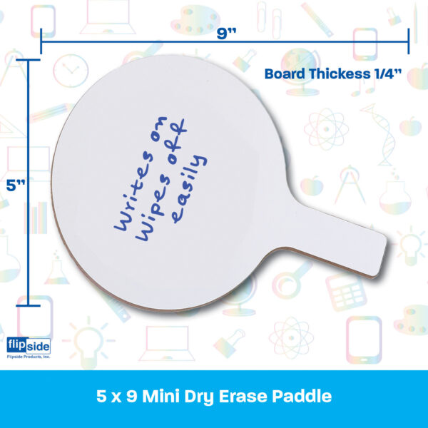 ERSFLP10036-2_1.jpg Mini Dry Erase Answer Paddles, 5" x 9", 12 Per Pack, 2 Packs