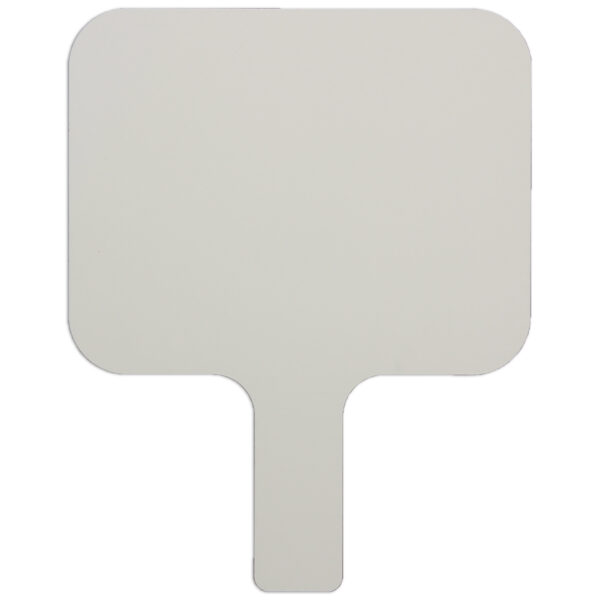 ERSFLP10038-12_3.jpg Single-Sided Rectangular Dry Erase Answer Paddle, 8" x 9.75", Pack of 12