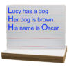 ERSFLP10134_2.jpg Two-Sided Dry Erase Board, Plain-Ruled, 9" x 12", Classpack of 12