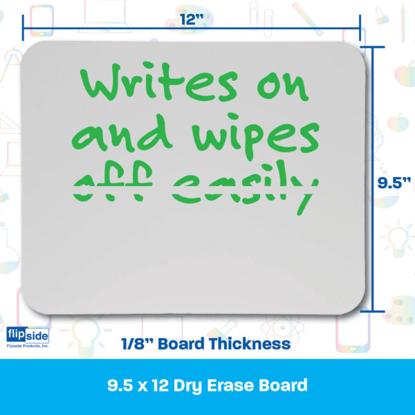 ERSFLP10164_1.jpg Dry Erase Board Bulk, 9.5" x 12", Pack of 12