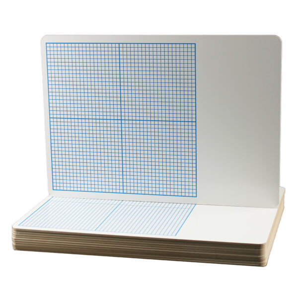 ERSFLP11261.jpg 1-4" Graph Dry Erase Board, 11" x 16", Pack of 12