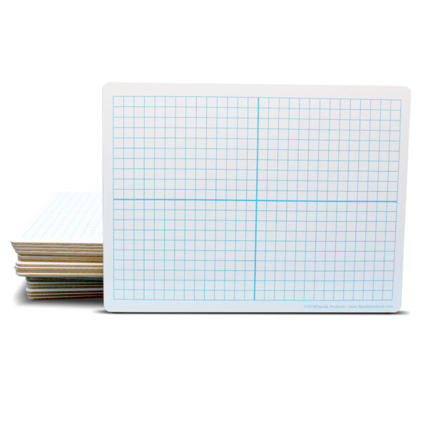 ERSFLP12000_1.jpg Dry Erase XY Axis-Dry Erase, Two Sided, 9 x 12, Class Pack of 24