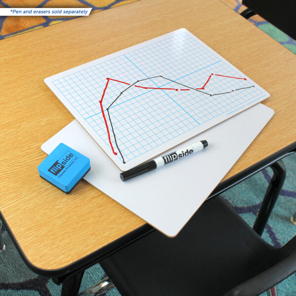 ERSFLP12000_3.jpg Dry Erase XY Axis-Dry Erase, Two Sided, 9 x 12, Class Pack of 24