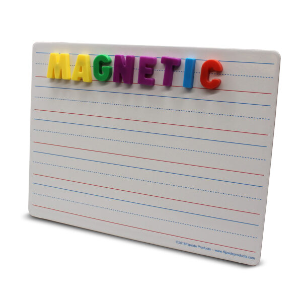 ERSFLP12076_4.jpg Two-Sided Magnetic Dry Erase Board, 9" x 12", Ruled, Pack of 24