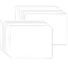 Two-Sided Dry Erase Board, 6" x 9", White, Pack of 12