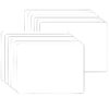 Two-Sided Dry Erase Board, 5" x 7", White, Pack of 12