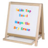Magnetic Table Top Easel, Chalkboard-Whiteboard, 18.5" x 18"