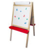 Deluxe Magnetic Paper Roll Easel, Green Chalkboard-White Dry Erase, 48"H x 24"W