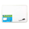Two-Sided Aluminum Framed, Magnetic Dry Erase Board w-Pen, 9" x 12", Pack of 3