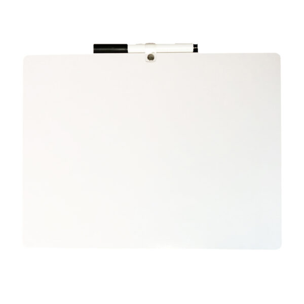 ERSFLP19034-3_2.jpg Two-Sided Primary Ruled-Blank Dry Erase Board with Attached Marker, 9" x 12", Pack of 3
