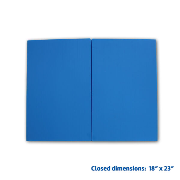 Blue Premium Corrugated Plastic Study Carrel, Pack of 24