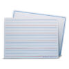 ERSFLP20034.jpg Dry Erase Learning Mat, Two-Sided Red & Blue Ruled-Plain, 9" x 12", Pack of 12