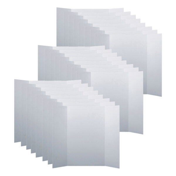 Corrugated Mini Project Board, 15" x 20", White, Pack of 24