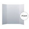 Corrugated Mini Project Board, 15" x 20", White, Pack of 24