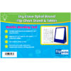 Deluxe Spiral-Bound Flip Chart Stand with Dry Erase Board and 1.5" Ruled Chart Tablet