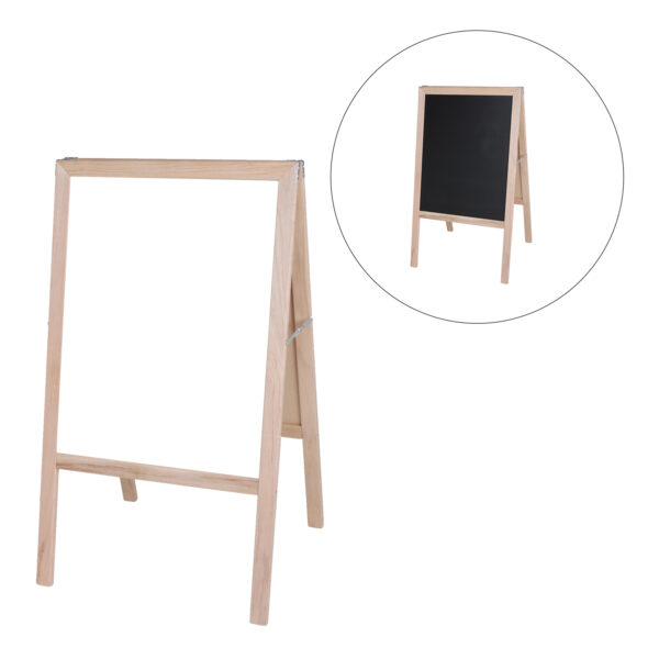 ERSFLP31200.jpg Natural White Dry-Erase-Black Chalkboard Marquee Easel, 42" x 24"