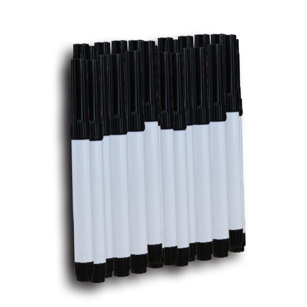 Dry Erase Fine Point Markers, Black, Class Pack of 24