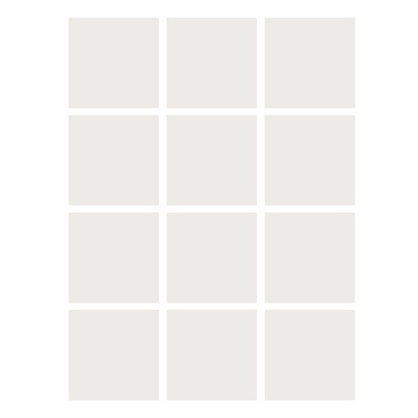 Dry Erase Stickables with Dry Erase Marker, White, 3" x 3", 12 Per Pack, 4 Packs