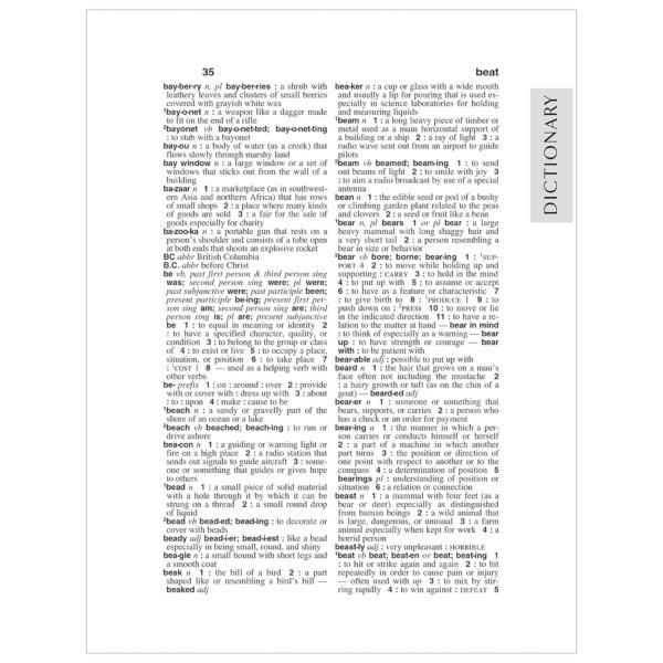 Webster's Dictionary & Thesaurus with Full Color World Atlas, Third Edition