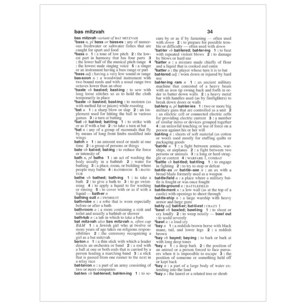 Webster's Dictionary & Thesaurus with Full Color World Atlas, Third Edition