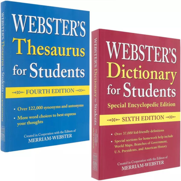 Webster's For Students Dictionary-Thesaurus Shrink-Wrapped Set, 2 Sets