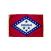 ERSFZ-2032051.jpg Durawavez Nylon Outdoor Flag with Heading & Grommets, Arkansas, 3ft x 5ft