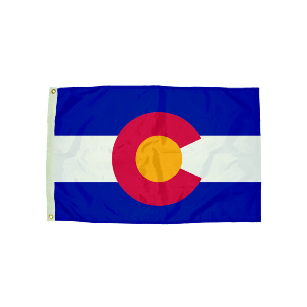 ERSFZ-2052051.jpg Durawavez Nylon Outdoor Flag with Heading & Grommets, Colorado, 3ft x 5ft