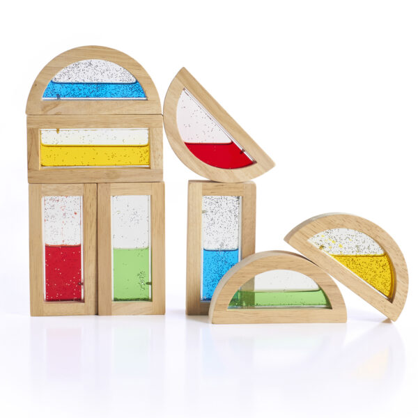 Shimmering Water Rainbow Blocks, 8 Pieces