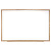 Non-Magnetic Whiteboard with Wood Frame, 18"H x 24"W