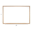 Non-Magnetic Whiteboard with Wood Frame, 18"H x 24"W