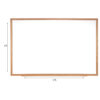 Non-Magnetic Whiteboard with Wood Frame, 2'H x 3'W
