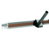 Aluminum 1" Maprail with Cork Insert, 4'L, 1 Per Carton