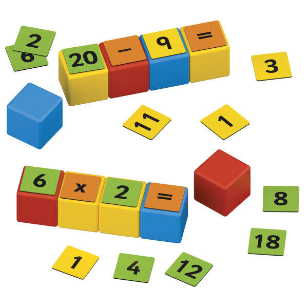 Magicube Math Building Set, Recycled, 55 Pieces