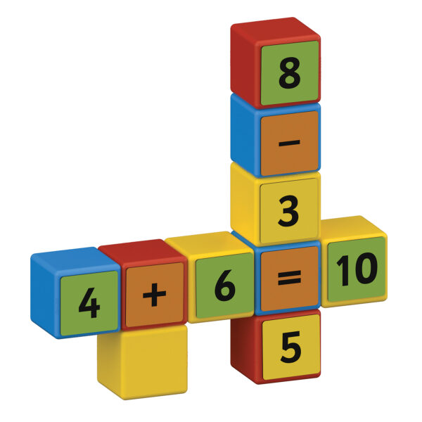 Magicube Math Building Set, Recycled, 55 Pieces
