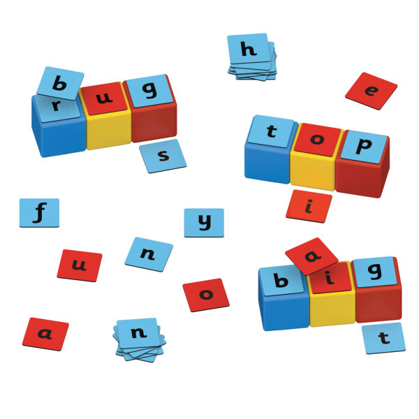 Magicube Word Building Set, Recycled, 55 Pieces