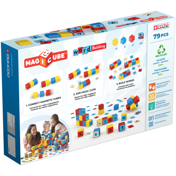 Magicube Word Building Set, Recycled, 79 Pieces