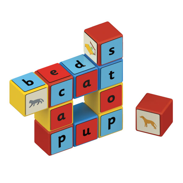 Magicube Word Building Set, Recycled, 79 Pieces