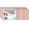Physical Education Achievement Certificate, 8.5" x 11", 30 Per Pack, 6 Packs