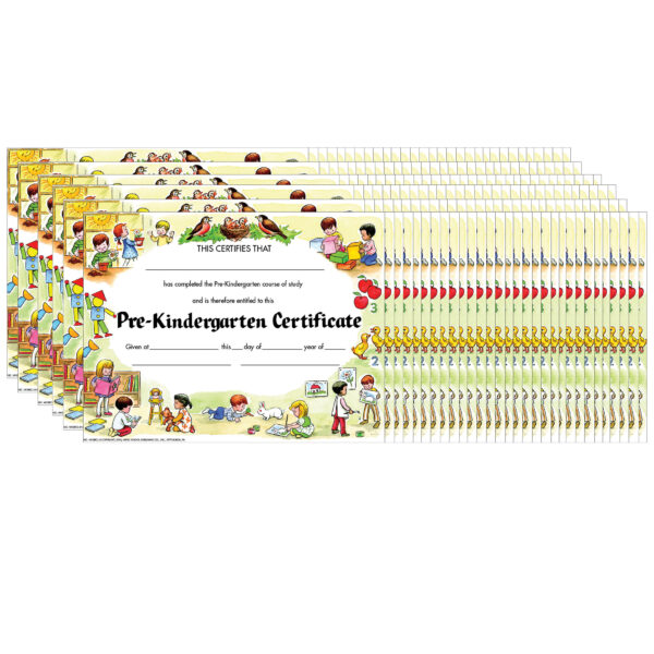 ERSH-VA199CL-6.jpg Pre-Kindergarten Certificate, 30 Per Pack, 6 Packs